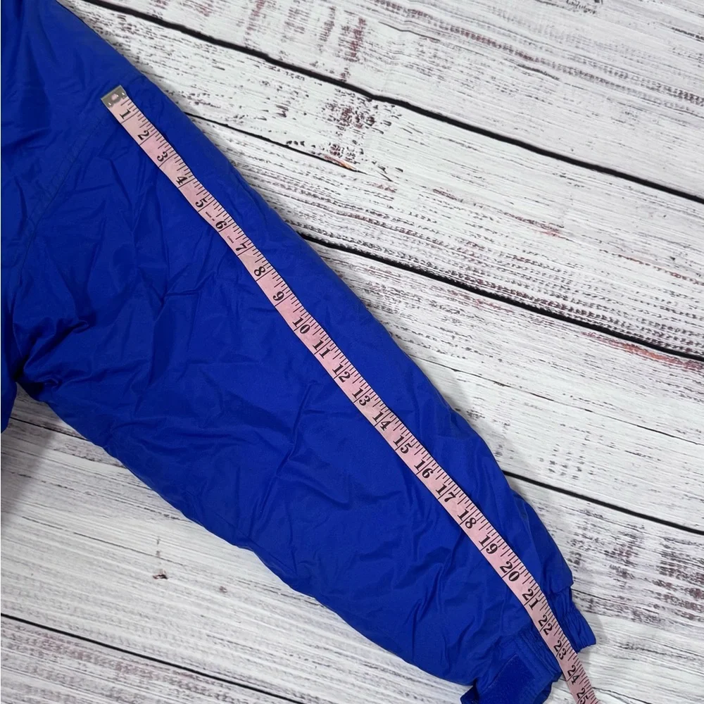 IBM Vintage Royal Blue Puffer Jacket with Teal Trim